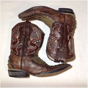 Boy's Size MX17/US8 Leather Jar Boots